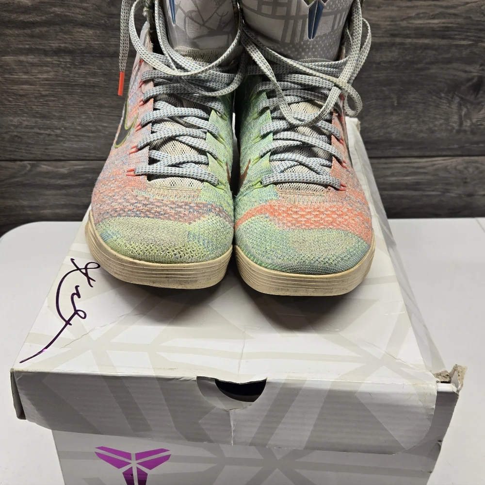 Nike Kobe 9 IX Elite Premium What The Kobe 678301-904 Shoes Men‎ Sz 10.5 W/Box